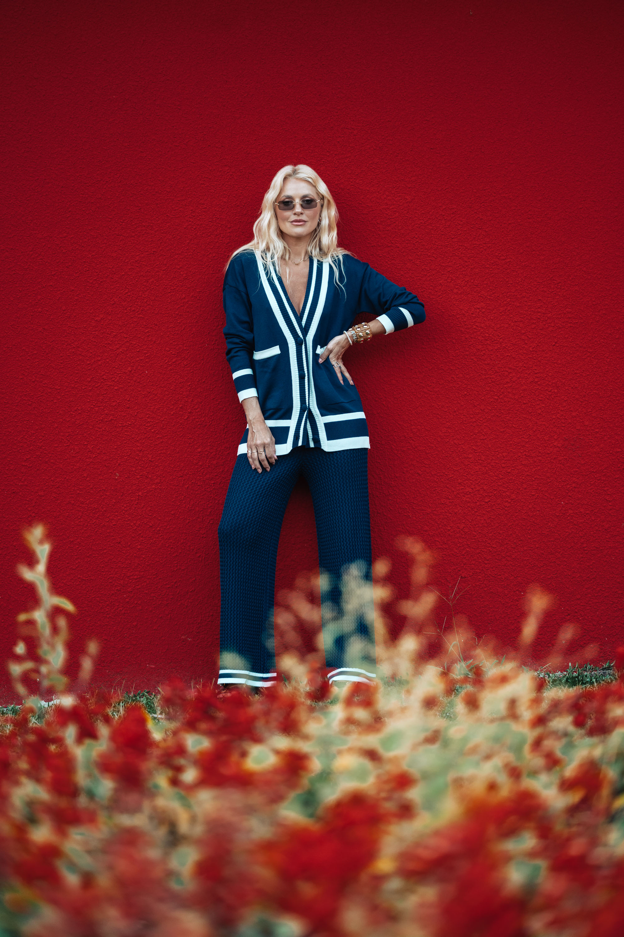 Cardigan Navy Azul Marinho - Tricô | Ana Vanin Brand